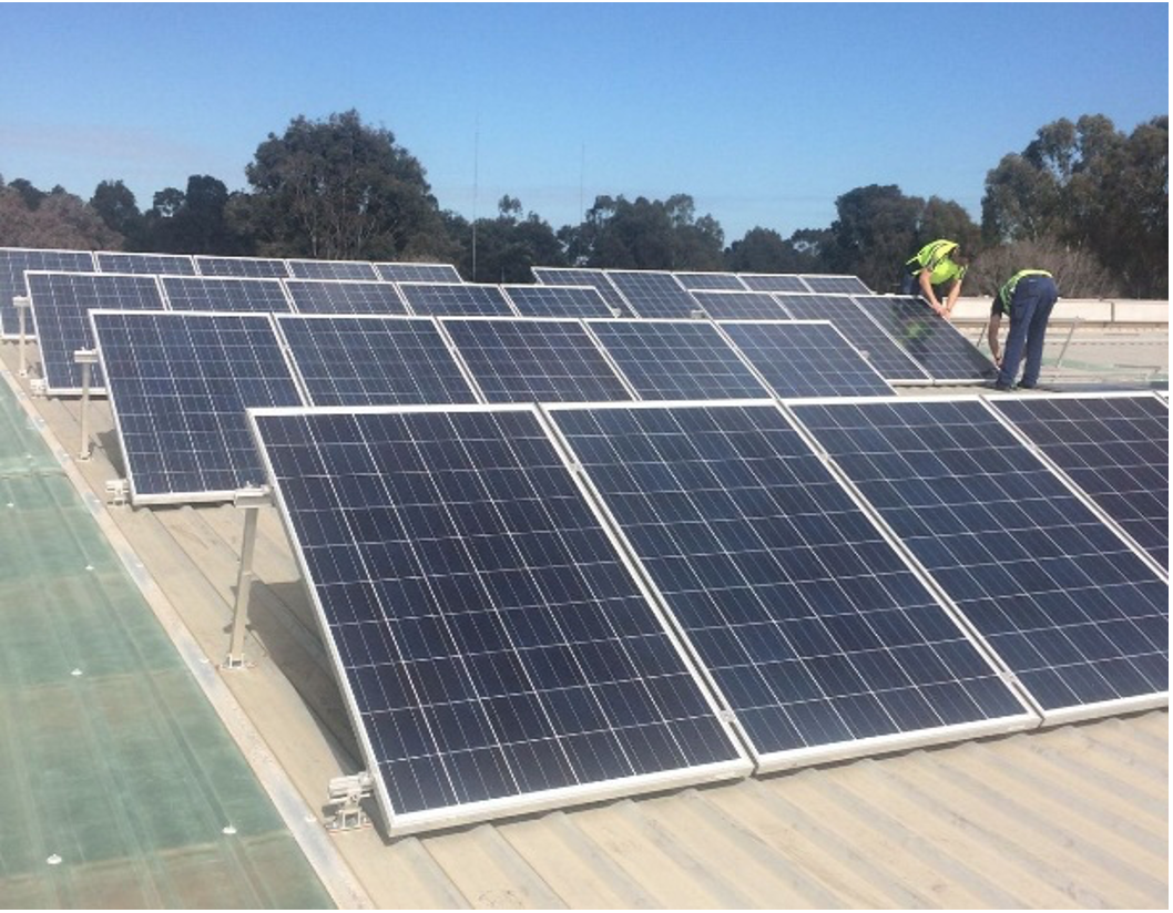 Solar Panels Being Installed at ADM Head Office Solar Panels Being Installed at ADM Head Office