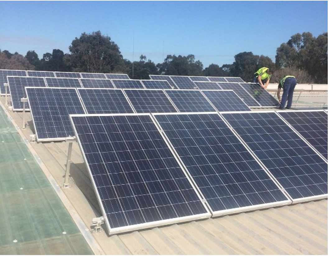 Solar Panels Being Installed at ADM Head Office