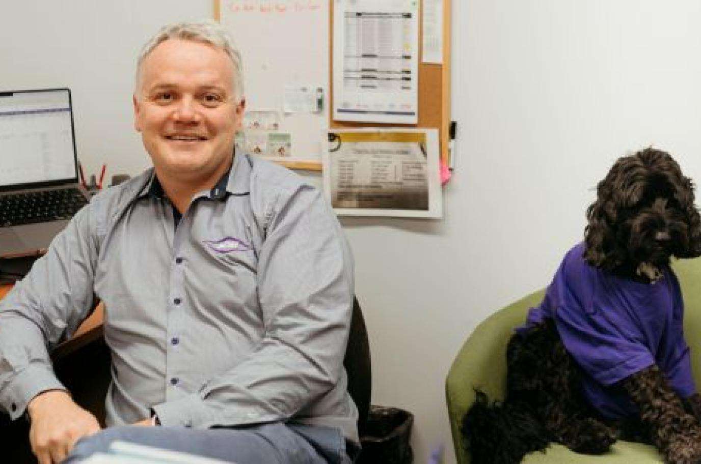 Jono and dog