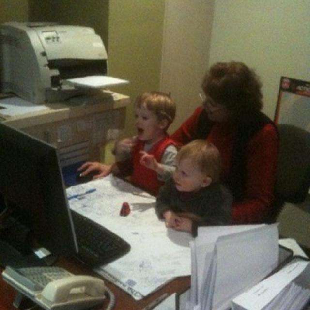 Rhonda with Ollie and Alex